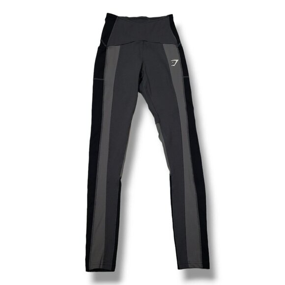 Gymshark Tonal Block 7/8 Leggings Womens XS Gray - Picture 1 of 7